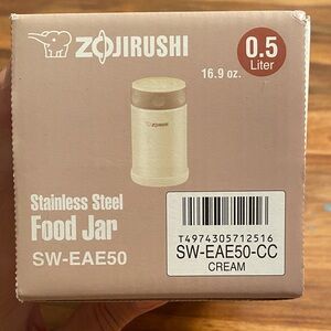 Zojirushi Stainless Steel Food Jar 0.5L - Cream